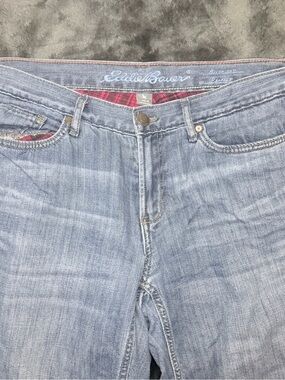 Women's Eddie Bauer Flannel Lined Insulated Straight fit Jeans